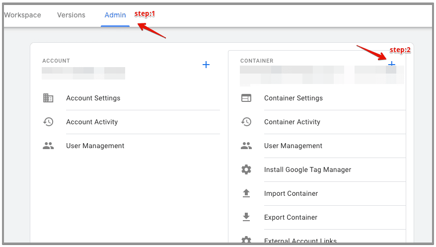 create gtm server container