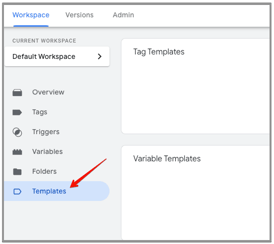 variable template gtm